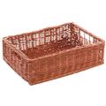Espositore in vimini rosso 55x40H16