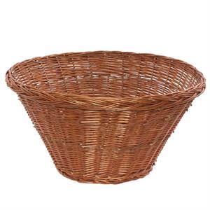 Espositore a cono in vimini rosso Ø70H34