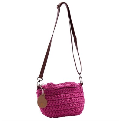 Borsa a marsupio a tracolla fucsia 25x15 