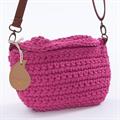 Borsa a marsupio a tracolla fucsia 25x15 
