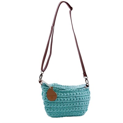 Borsa a marsupio a tracolla azzurro 25x15 