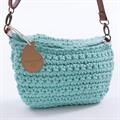 Borsa a marsupio a tracolla azzurro 25x15 