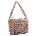 Borsa in poliestere tortora sfumato 20x16