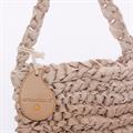 Borsa in poliestere tortora sfumato 20x16