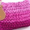 Borsa in poliestere rosa sfumato 20x16