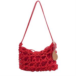 Borsa in poliestere rossa 30x18 