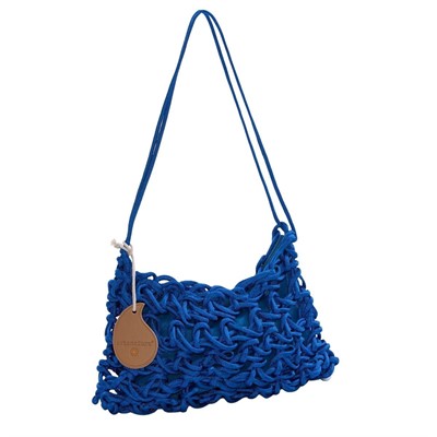 Borsa in poliestere royal blu 30x18 