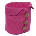 Coprivaso fucsia in juta Ø15H12