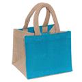 Borsina turchese in juta 16x16H14