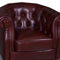 Poltrona in vera pelle Chesterina 85x78H75