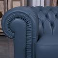 Divano in vera pelle Chester Boston 228x95H80