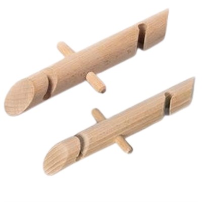 Gancio in legno per albero a spirale 