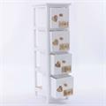 Cassettiera bianca in abete 22x26H77