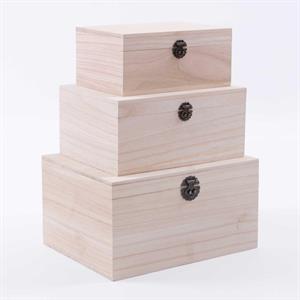 Scatola per decoupage in set di 3 30x23H16