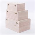 Scatola per decoupage in set di 3 30x23H16