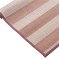 Tappeto in bambù a righe nocciola e naturali 150x210
