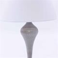 Lampada in metallo grigio Ø25H46