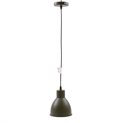 Lampadario in metallo verde militare Ø16