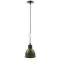 Lampadario in metallo verde militare Ø16