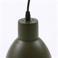Lampadario in metallo verde militare Ø16