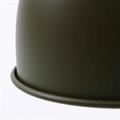 Lampadario in metallo verde militare Ø16