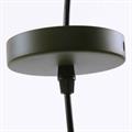 Lampadario in metallo verde militare Ø16