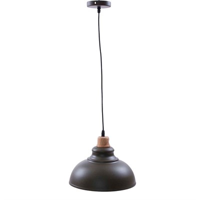 Lampadario in metallo verde militare Ø30