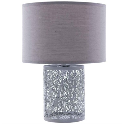 Lampada in metallo grigio Ø22H31