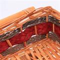 Ceste rettangolare in vimini miele 49x34H12