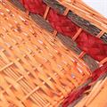 Ceste rettangolare in vimini miele 49x34H12