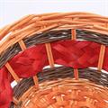 Cesto in vimini rosso/naturale 47X28H12