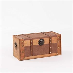 BAULE LEGNO CHIARO 38X17X18 MADE IN CINA