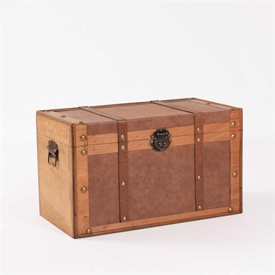 BAULE LEGNO CHIARO 48X25X28 MADE IN CINA
