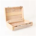 Valigia in legno bianca 45X31X17 in set di 2