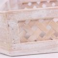 Vassoio in legno di abete sbiancato 40X30H9  in set di 3 