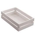Cassetta bianca rettangolare in legno 26x17H7