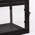 Lanterna moderna in metallo e abete 24X24H50 in set di 2
