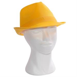 Cappello in poliestere giallo taglia unica