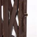 Lanterna in metallo marrone 10X10H23