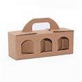 Borsina in cartone Avana per tre vasetti 25X8H9