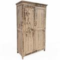 Armadio in teak sbiancato a due ante 110x50H183 