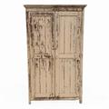 Armadio in teak sbiancato a due ante 110x50H183 