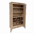 Armadio in teak sbiancato a due ante 110x50H183 