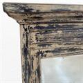Armadio in teak marrone anticato con specchio 99X47H149