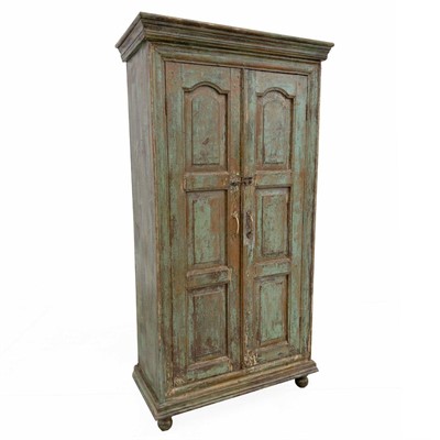 Armadio in teak verde anticato 85X39H157 