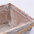 Vaschetta in corteccia e juta 26X14H8 