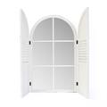 Specchio con finestra ad arco in abete 60H99 