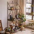 Etagere in ferro verde anticato 63X40H148 