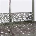 Etagere in ferro verde anticato 63X40H148 