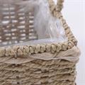 Cesto rettangolare in cordoncino con manico 20X14H10/27